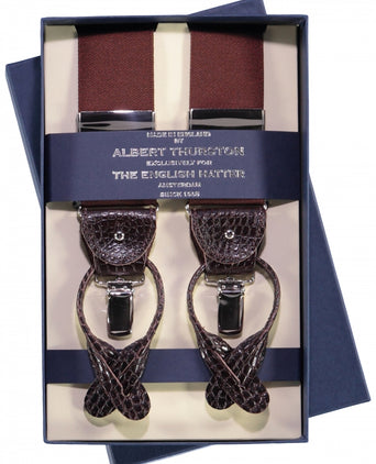 2-in-1 Bretels met clips en patten | Bruin