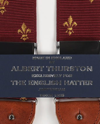 2-in-1 Bretels met clips en patten | Rood