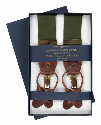 2-in-1 Bretels met clips en patten | Groen