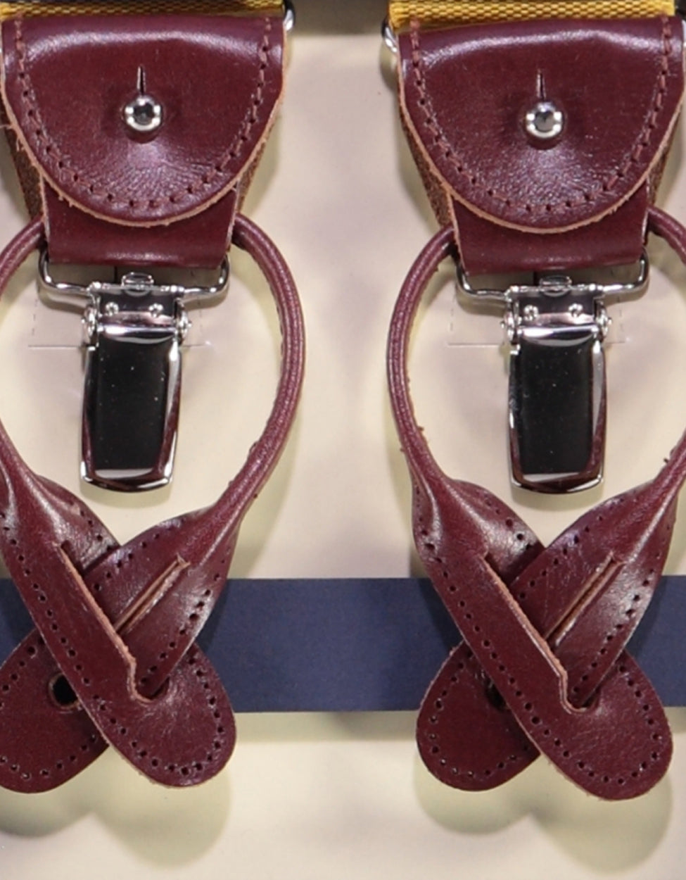 2-in-1-Zahnspange mit Clips und Riemen | Gelb