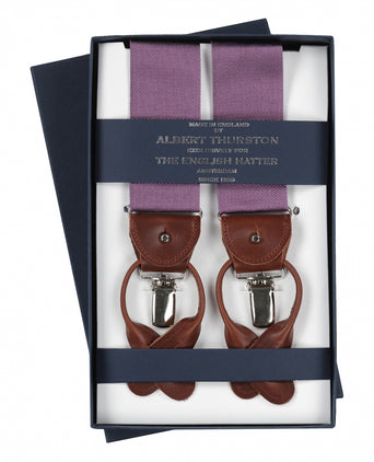 2-in-1 Bretels met clips en patten | Paars