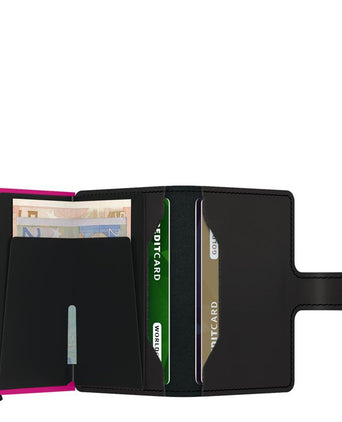 Secrid Miniwallet | Matte Black&Fuchsia