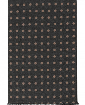 Viscose Sjaal met klassieke Print | Grijs