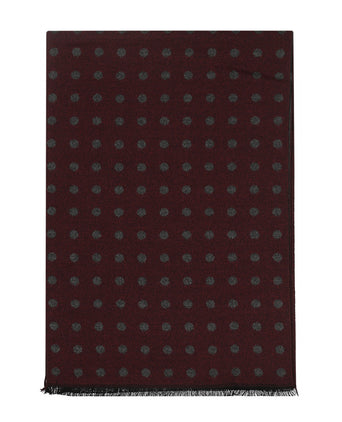 Viscose Sjaal met klassieke Print | Rood