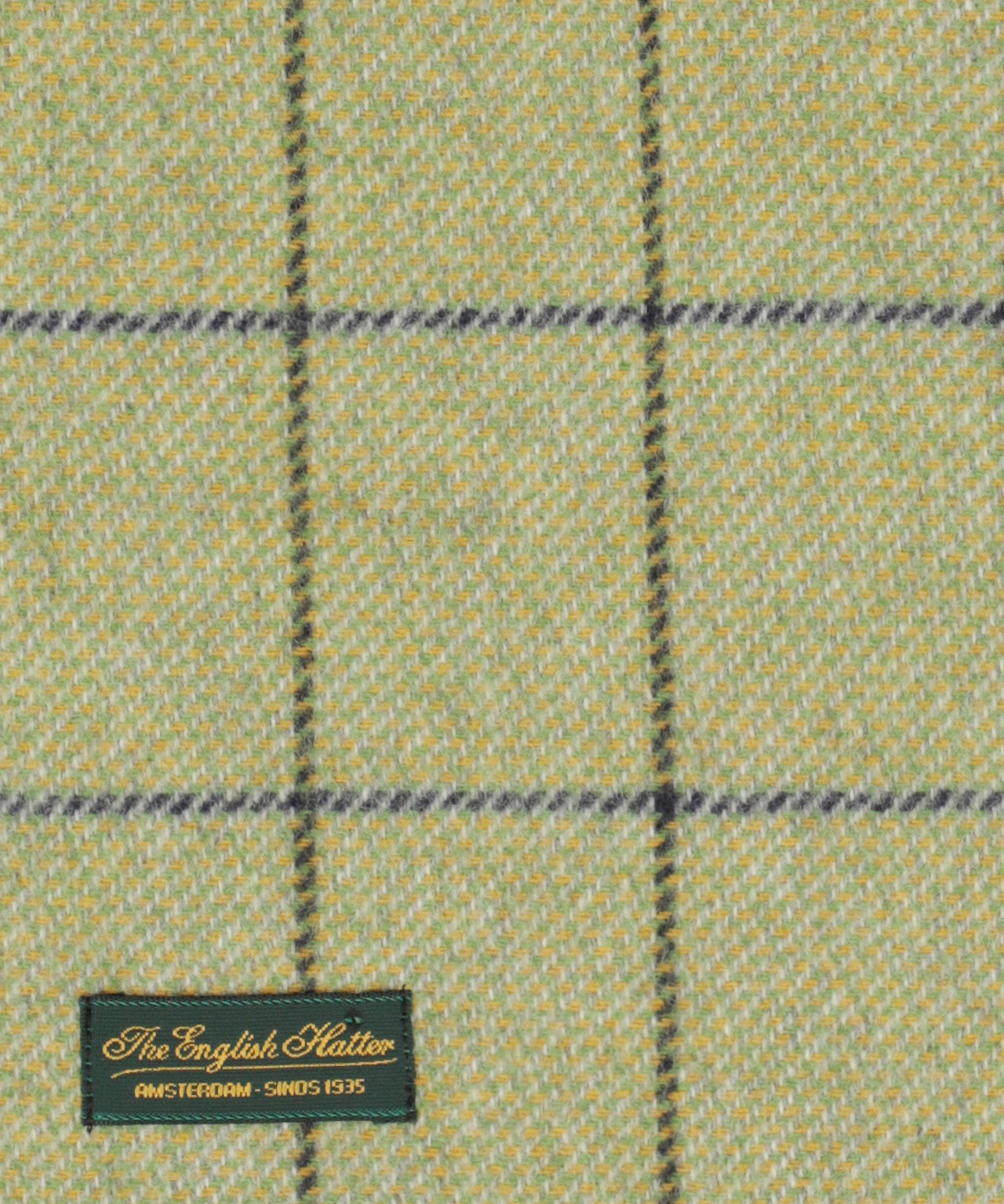 Sjaal Wol/Cashmere 35X190cm | Groen Ruit