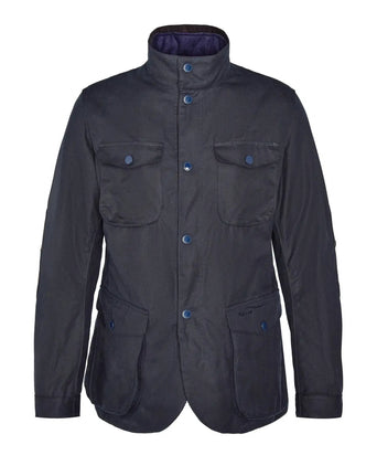 Barbour Wax jacket Ogston | Navy Blauw