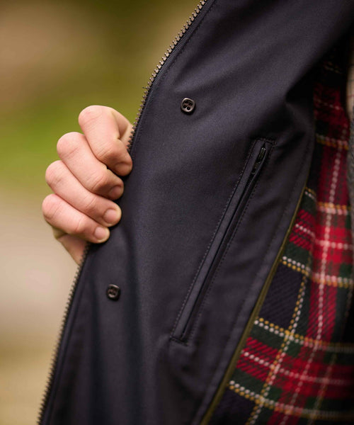 Lange jas Finchester | Navy Blauw