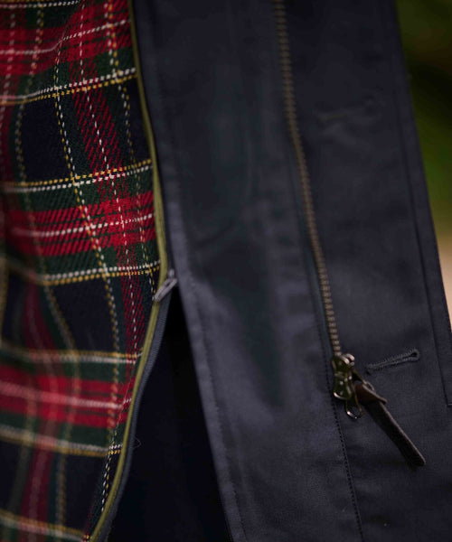 Lange jas Finchester | Navy Blauw