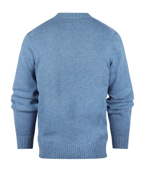 Alan Paine Shetland Pullover Ronde Hals | Blauw