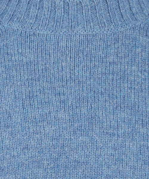 Alan Paine Shetland Pullover Ronde Hals | Blauw