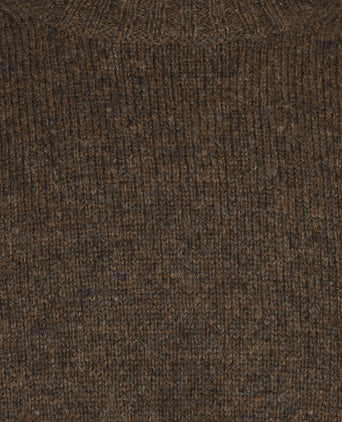 Alan Paine Shetland Pullover Ronde Hals | Groen