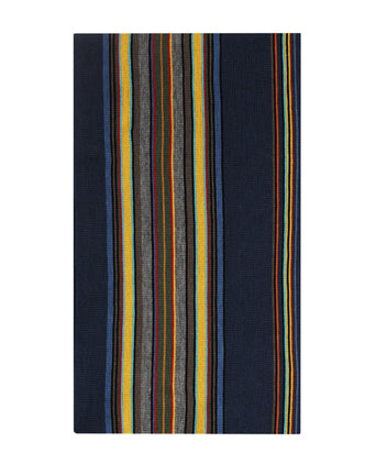 Sjaal wol gebreid 180x26 | Blauw