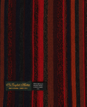 Sjaal wol gebreid 180x26 | Rood