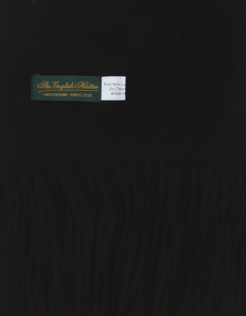 Lammwollschal 190x48 | Schwarz