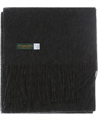 Sjaal lamswol 190x48 | Antraciet Grijs