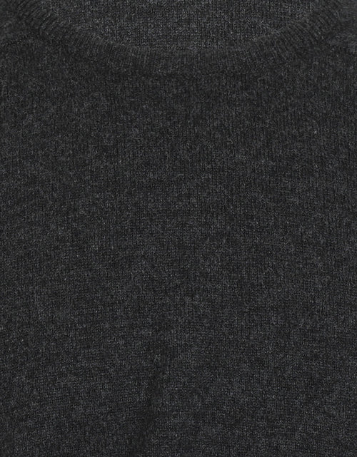 William Lockie Ronde Hals Lamswol Pullover | Charcoal