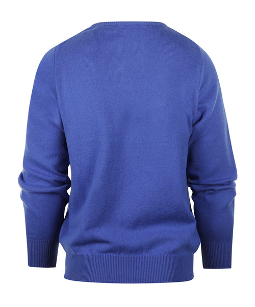 William Lockie Ronde Hals Lamswol Pullover | Agapanthus