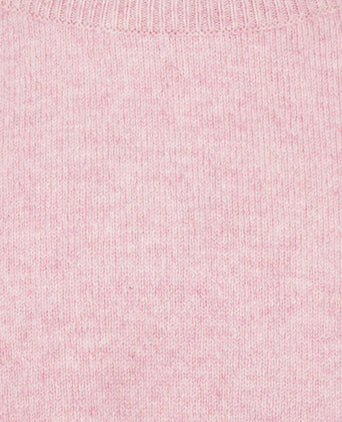 William Lockie Ronde Hals Lamswol Pullover | Roze