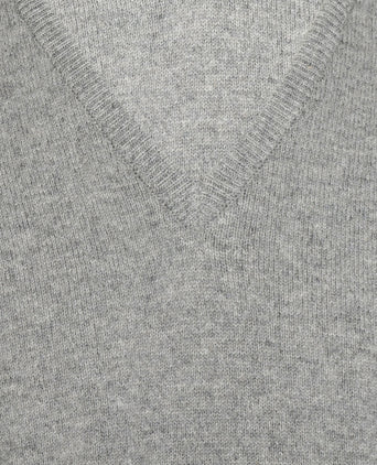 William Lockie V-hals Lamswol Pullover | Flannel