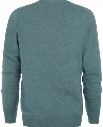 William Lockie Pullover Lamswol V-hals | Caspian