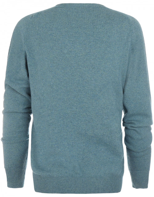 William Lockie V-hals Lamswol Pullover | Lovat