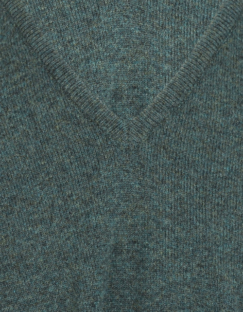 William Lockie V-hals Lamswol Pullover | Moorland