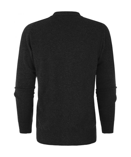 Knoop Vest Lamswol | Charcoal