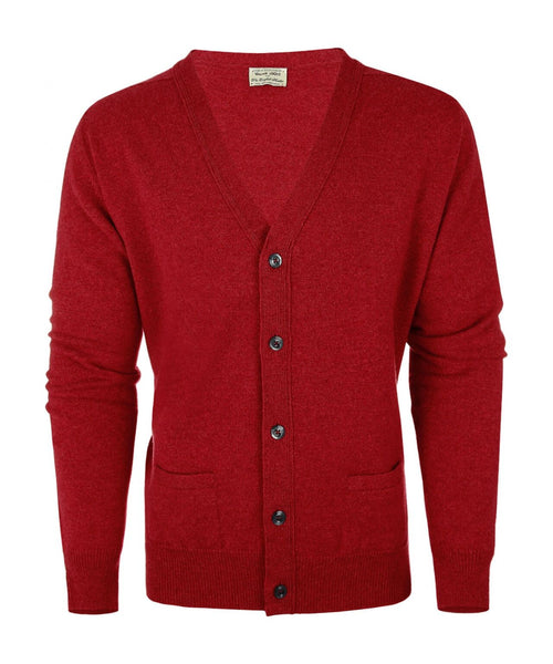 Knoop Vest Lamswol | Poppy Melange