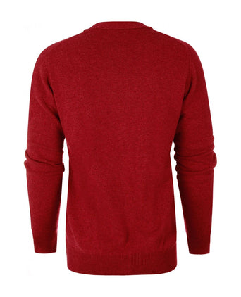 Knoop Vest Lamswol | Poppy Melange