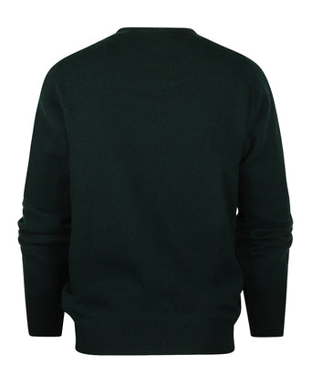 Pullover Lamswol ronde hals dutch fit | Tartan Green