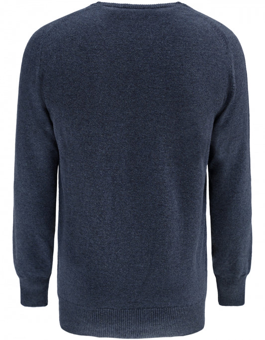 V-Hals Lamswol Dutch Fit | Oxford Blue
