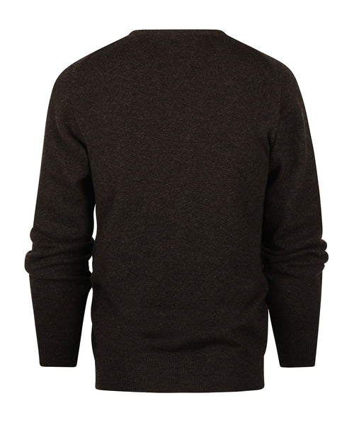 Pullover Lamswol dutch fit v-hals | Cocoa