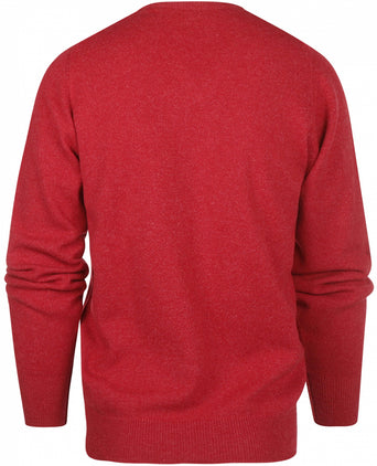 Pullover Lamswol dutch fit v-hals | Poppy Melange