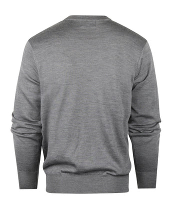 Pullover Merino wol ronde hals | Grijs