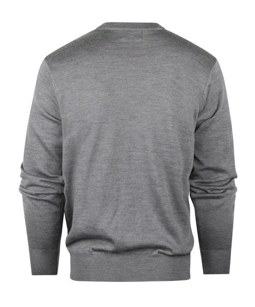 Pullover Merino wol ronde hals | Grijs