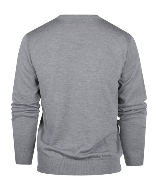 Merino Ronde Hals Pullover | Midden Grijs
