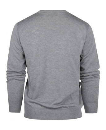 Pullover Merino wol ronde hals | Midden Grijs
