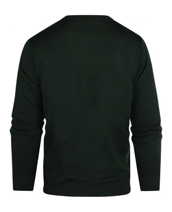 Pullover Merino wol ronde hals | Groen