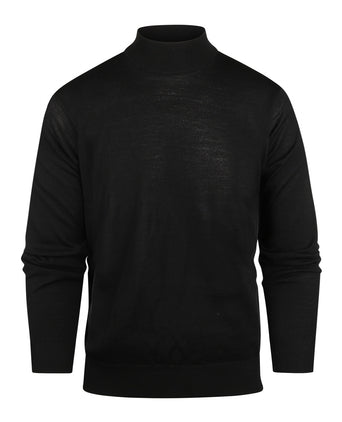 Turtle trui Merino wol | Zwart