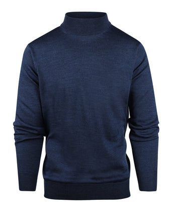 Turtle trui Merino wol | Blauw