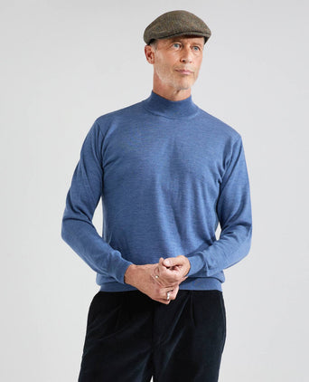 Turtle trui Merino wol | Bleu Mix