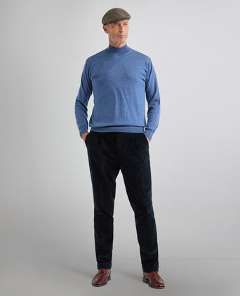 Turtle trui Merino wol | Bleu Mix