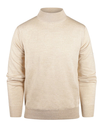 Turtle trui Merino wol | Beige