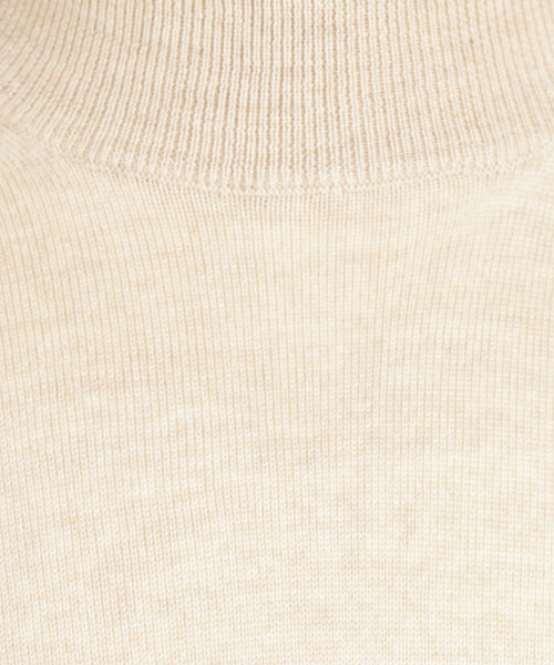 Turtle trui Merino wol | Beige