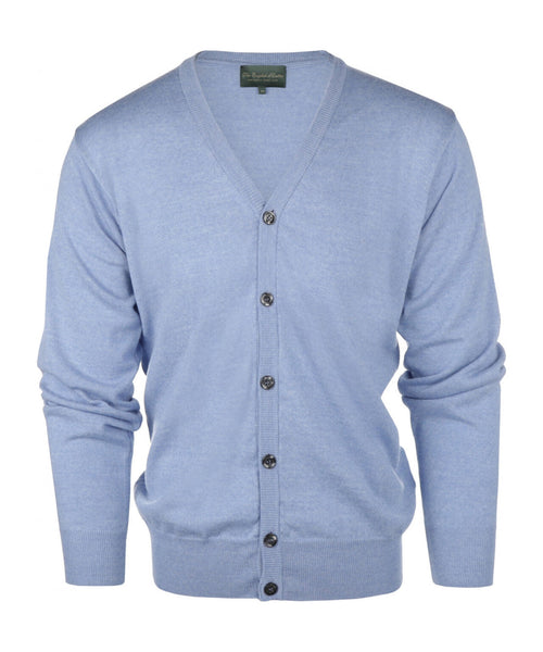 Knoop Vest fijn Merinowol | Licht Blauw