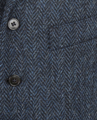 Harris Tweed Gilet | Blauw