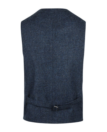 Harris Tweed Gilet | Blauw