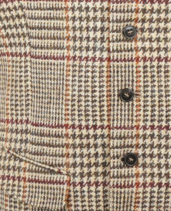 Harris Tweed Gilet | Bruin