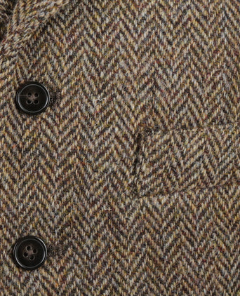 Harris Tweed Gilet | Bruin
