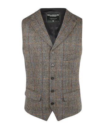 Harris Tweed Gilet | Groen